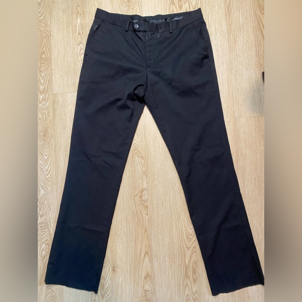 Classic Minimalist Zenformen Men's Black Trousers Timeless Tailored Pants 36R